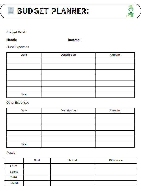 Advanced Budget Planner